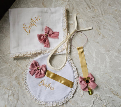 Acessórios bebé " Rosa chiffon"