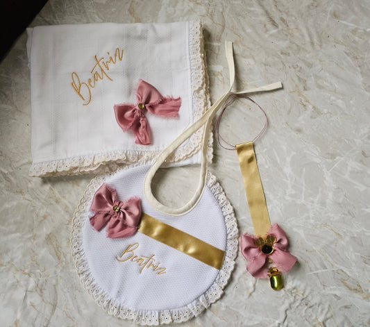 Acessórios bebé " Rosa chiffon"