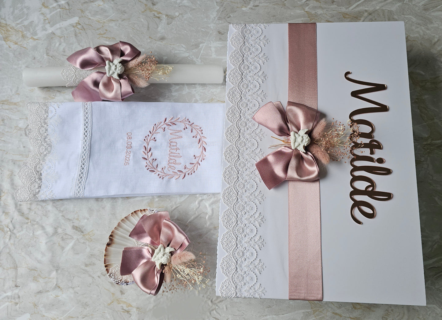 Conjunto de Batismo Matilde "Anjinho"
