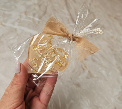 Íman acrílico flocos de ouro ♡