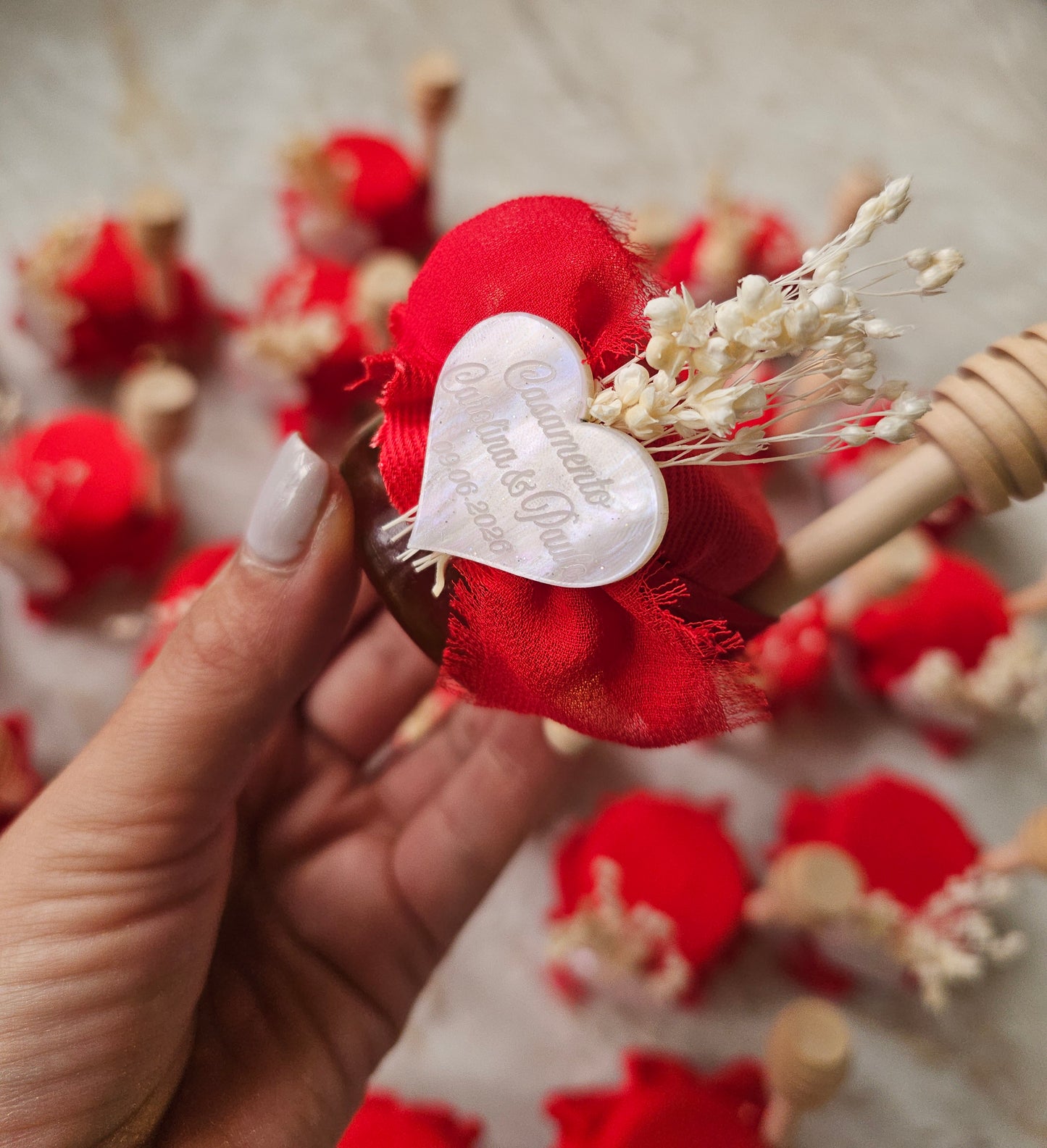 Pote de mel 30g casamento C&P