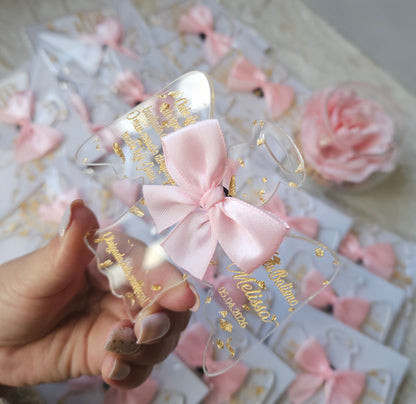 Íman Anjo "Acrílico com flocos d' ouro"