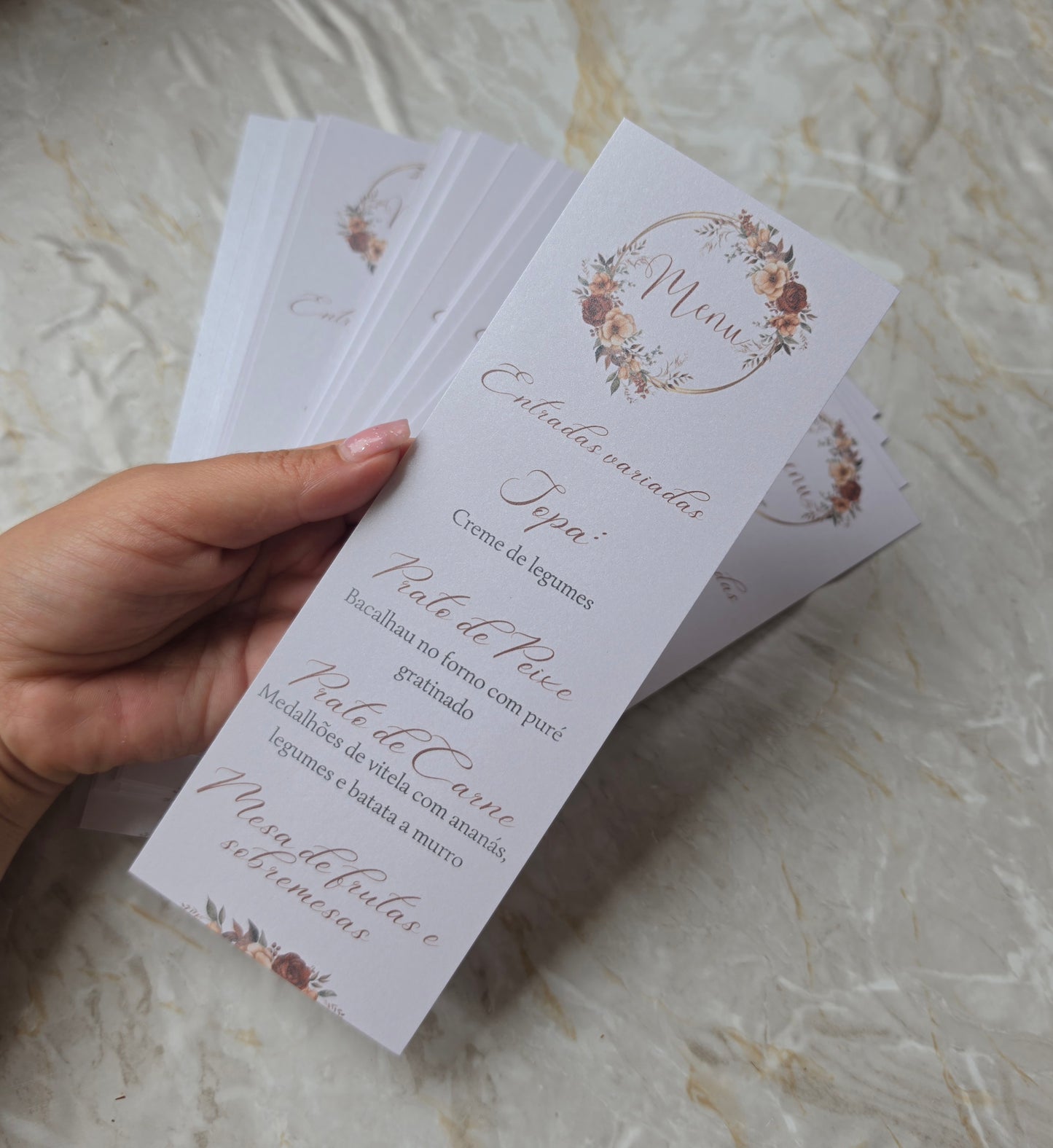 Menus personalizados T&A
