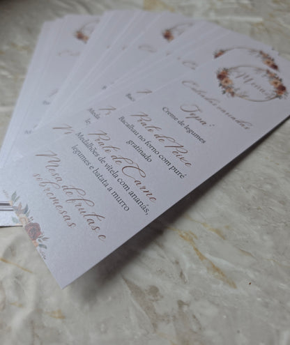 Menus personalizados T&A
