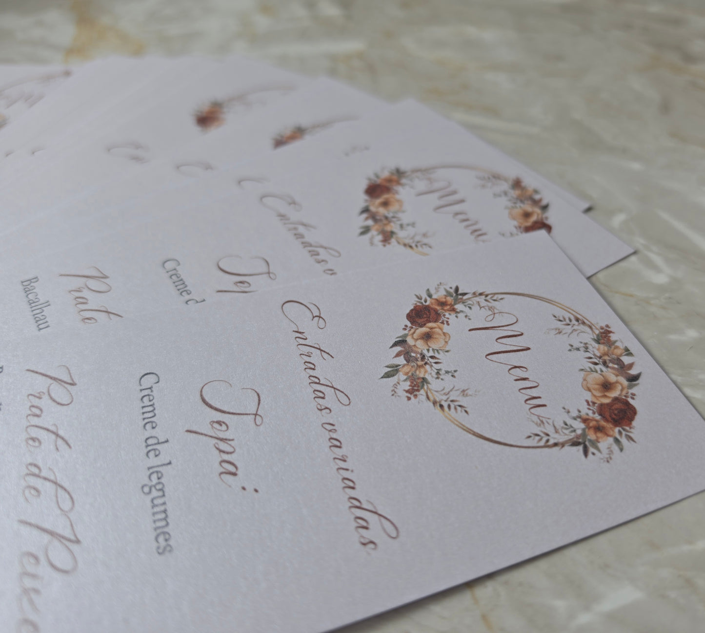 Menus personalizados T&A