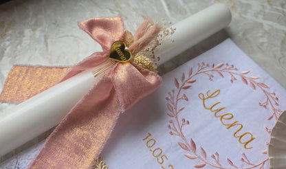 Conjunto de Batismo "Luena" rose