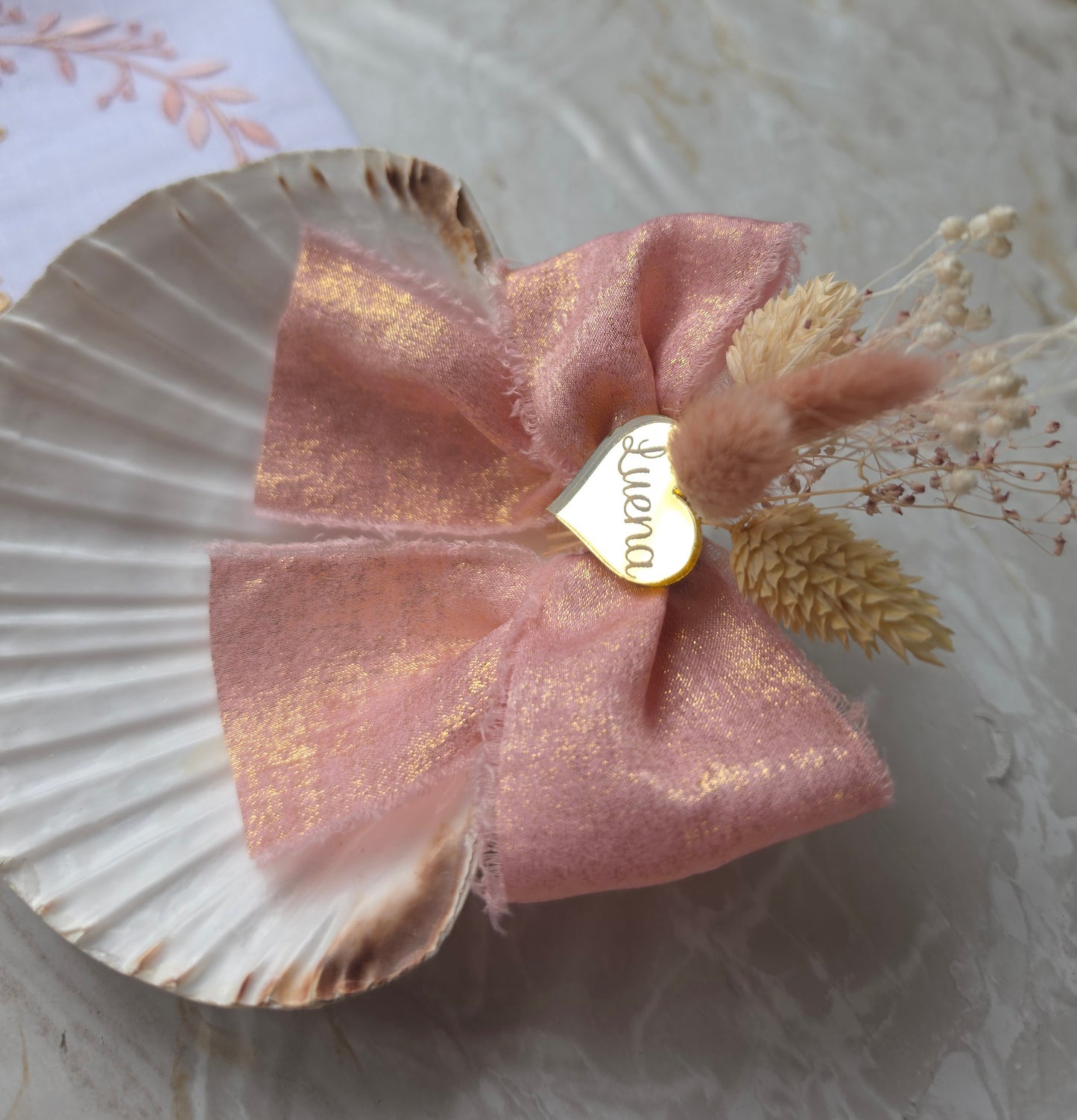 Conjunto de Batismo "Luena" rose