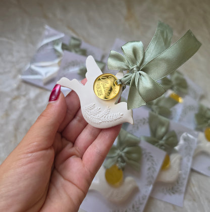 Pomba gesso perfumado "Comunhão"