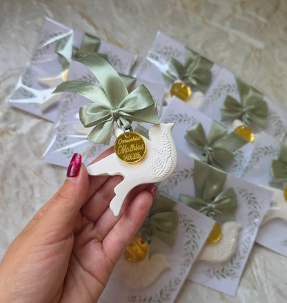 Pomba gesso perfumado "Comunhão"