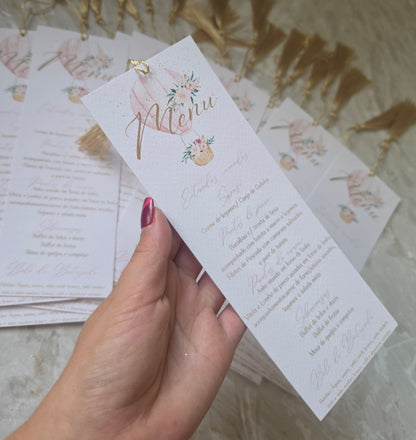 Menu personalizado balão