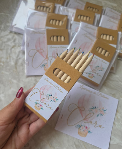 Kit lápis de colorir + livro balão 🩷