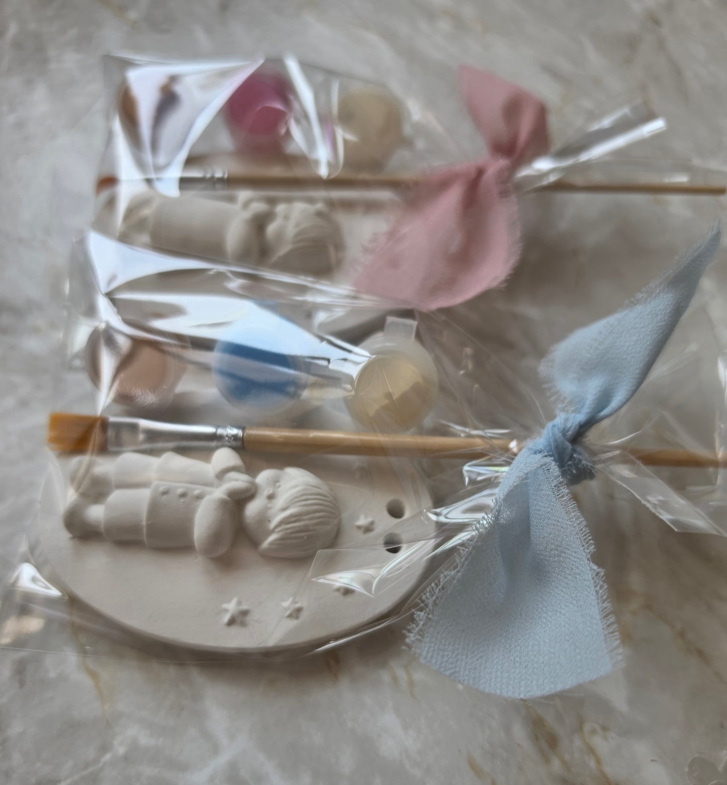 Kit colorir gesso 🩷🩵💛