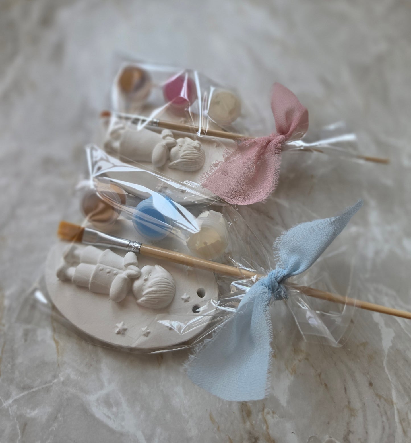 Kit colorir gesso 🩷🩵💛