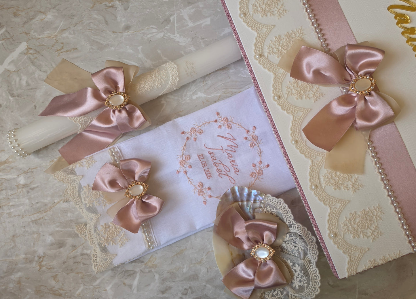Conjunto de Batismo Maria Isabel