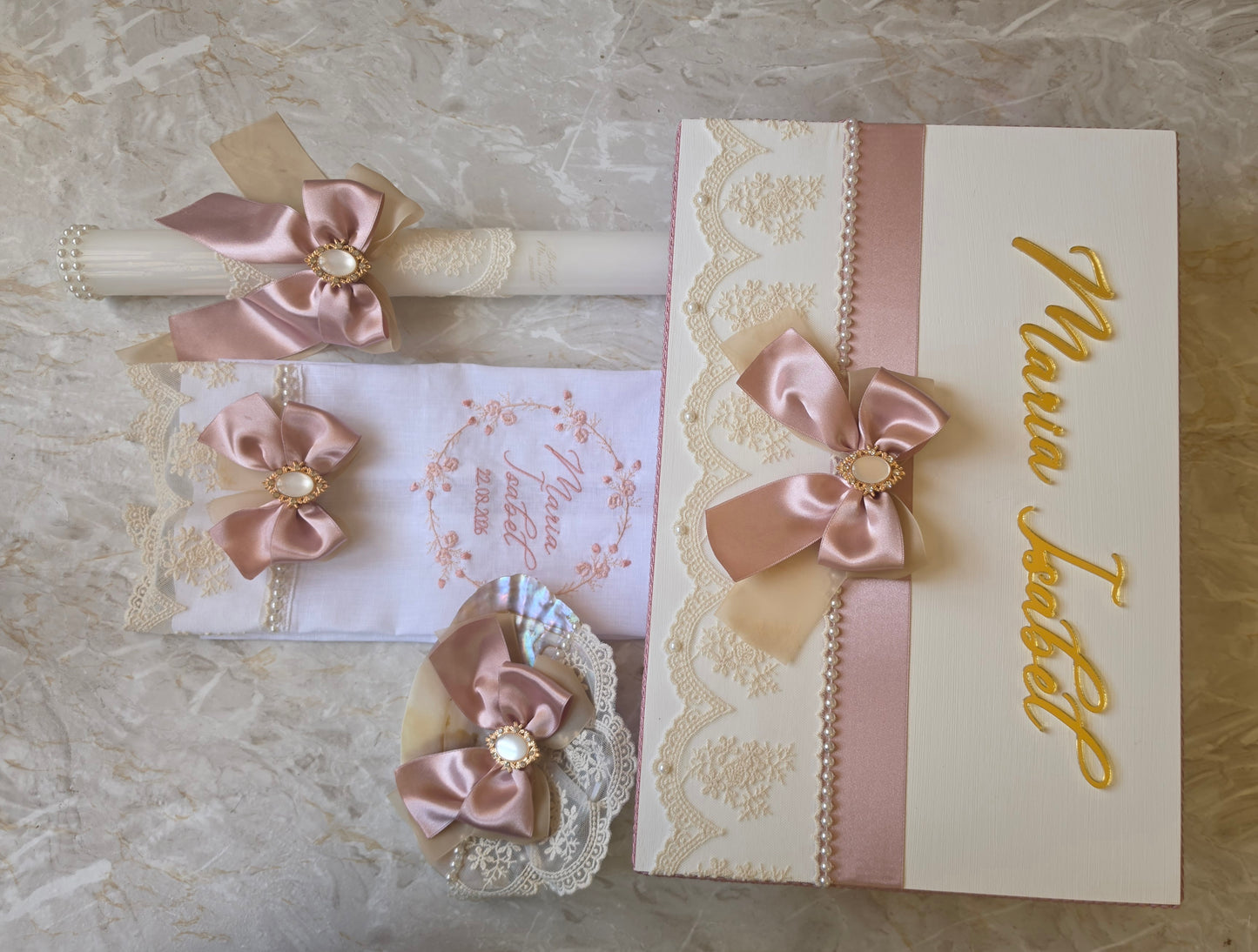 Conjunto de Batismo Maria Isabel