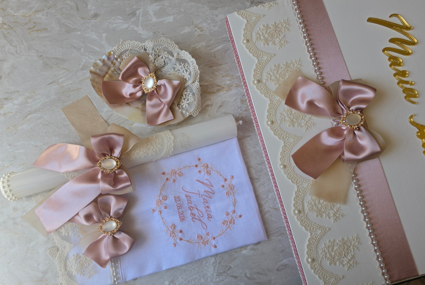 Conjunto de Batismo Maria Isabel