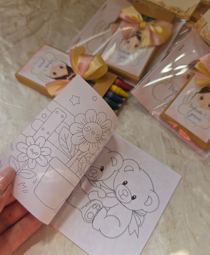 Kit lápis + livro de colorir 🌸