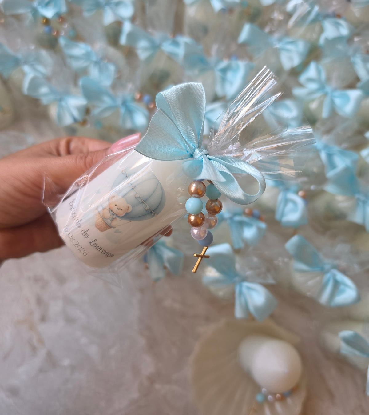 Vela personalizada + mini dezena 🐻