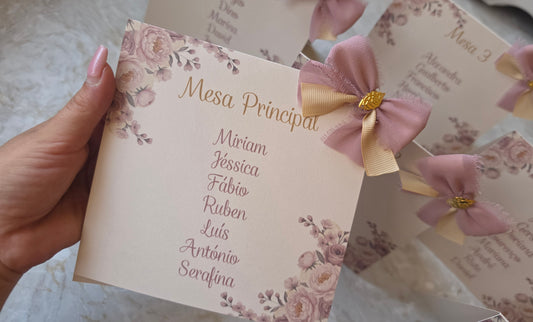 Marcadores de mesa/ lugares 🌸