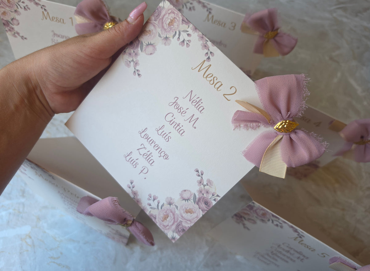 Marcadores de mesa/ lugares 🌸
