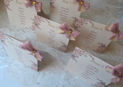 Marcadores de mesa/ lugares 🌸