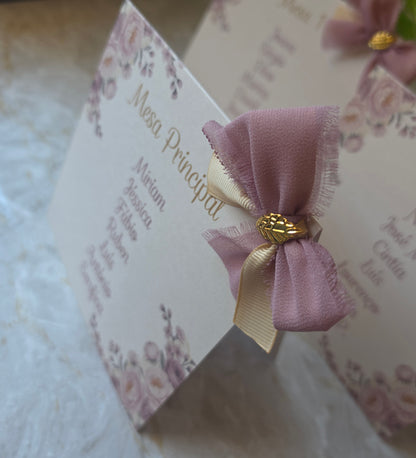 Marcadores de mesa/ lugares 🌸