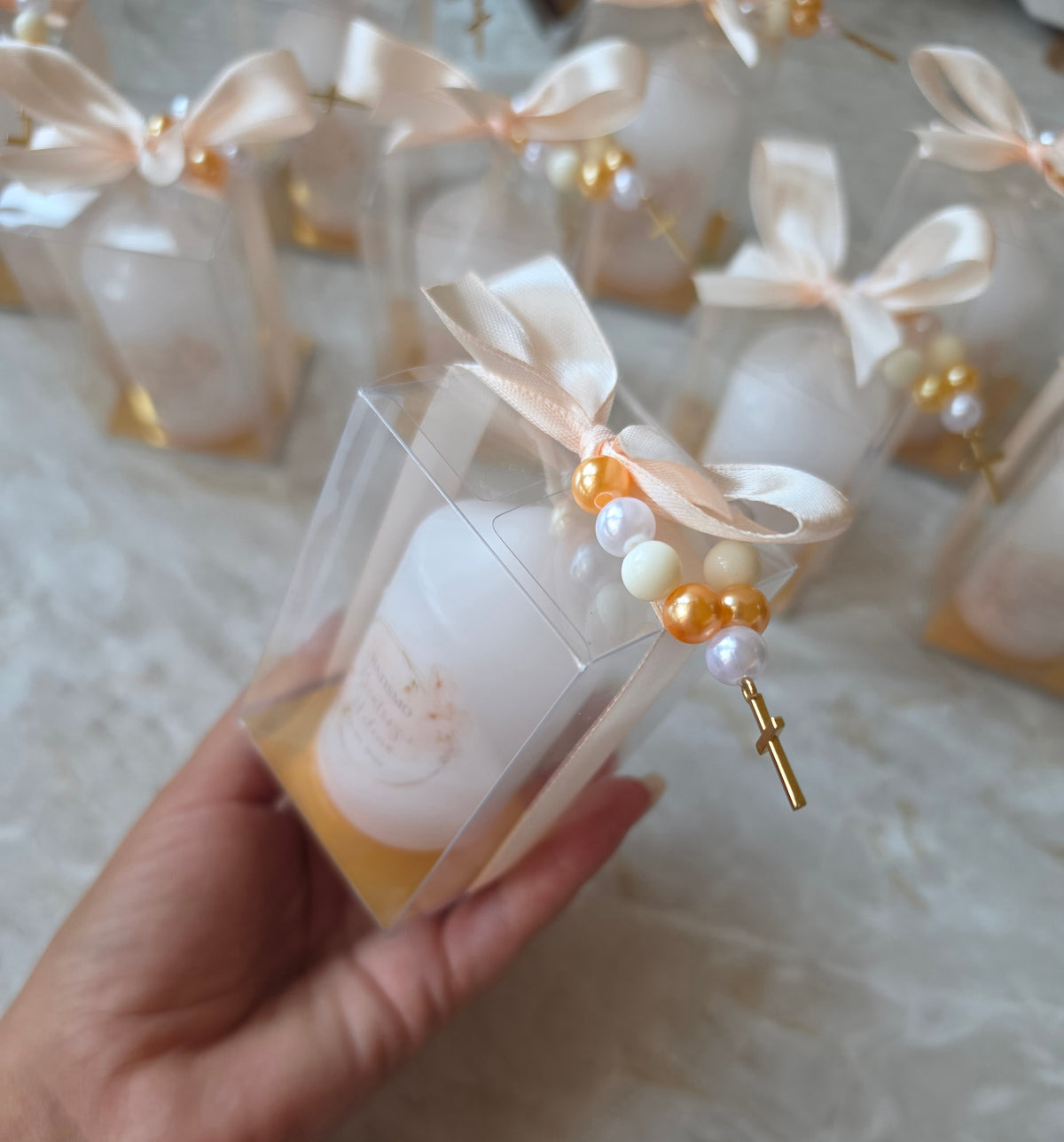 Vela personalizada em caixa com mini dezena 🌸