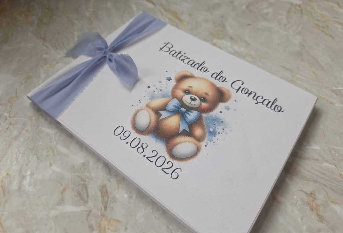 Livro de honra ursinho "Gonçalo" 🐻