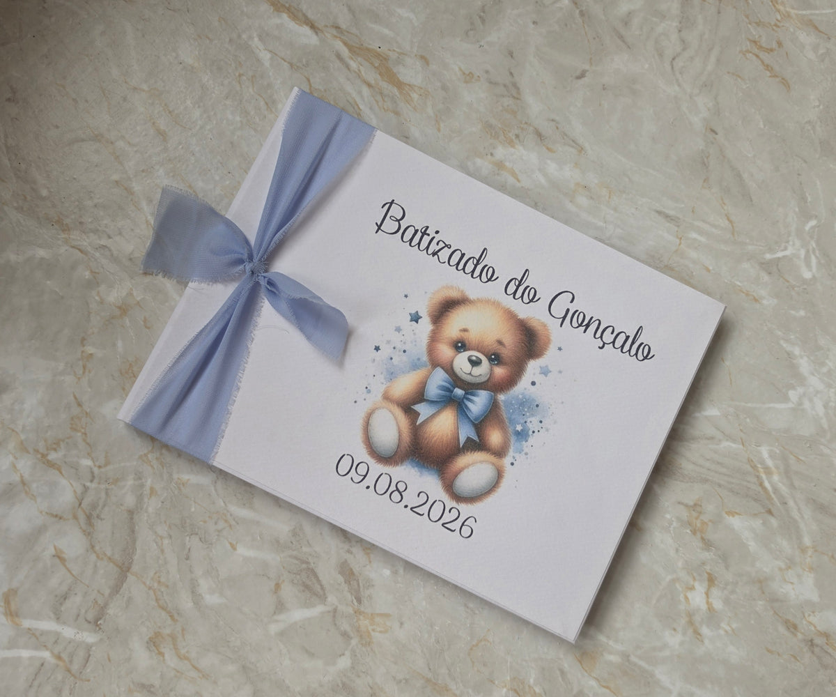 Livro de honra ursinho "Gonçalo" 🐻