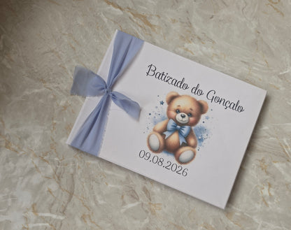 Livro de honra ursinho "Gonçalo" 🐻