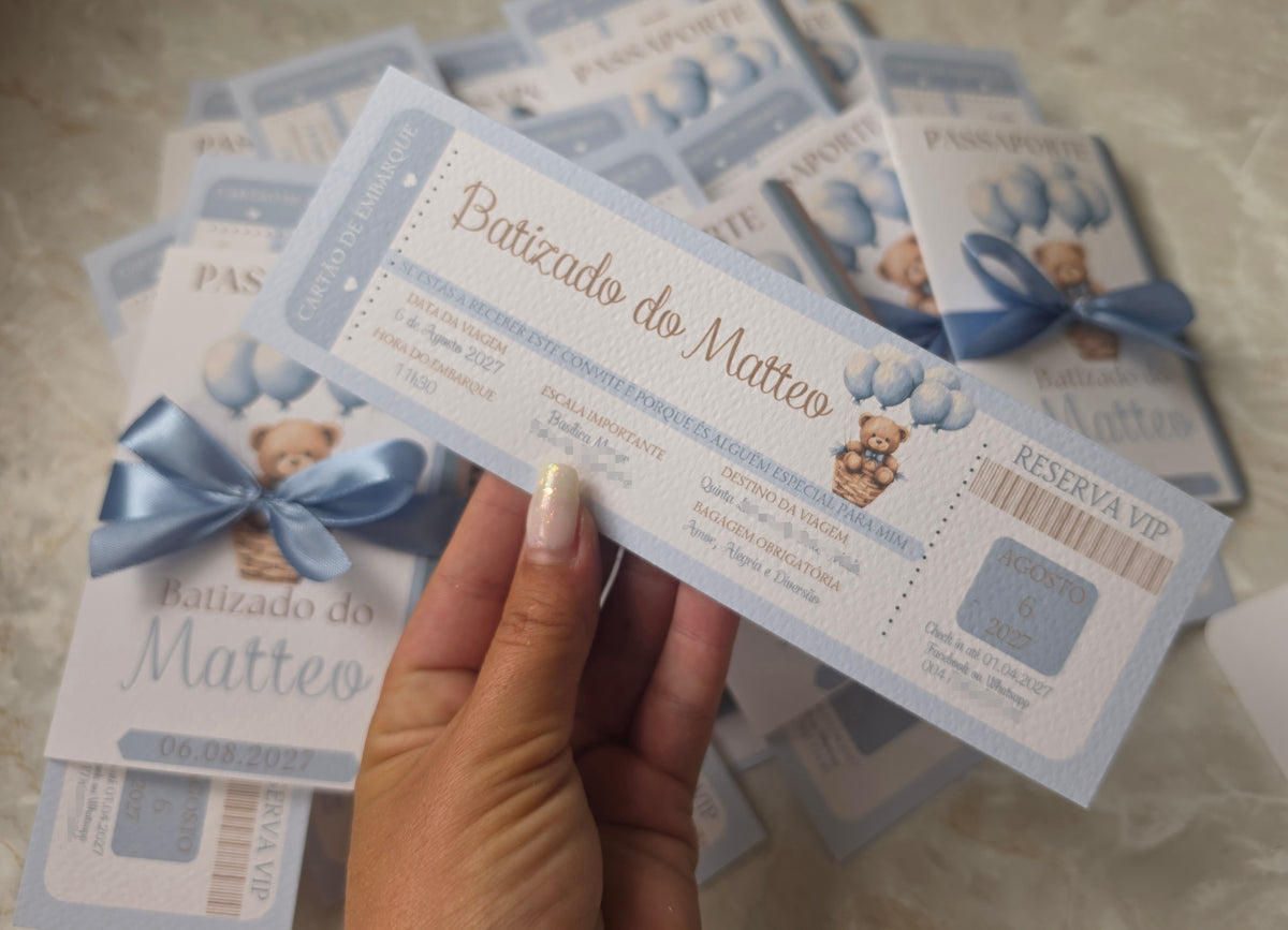 Convite passaporte Matteo 🐻