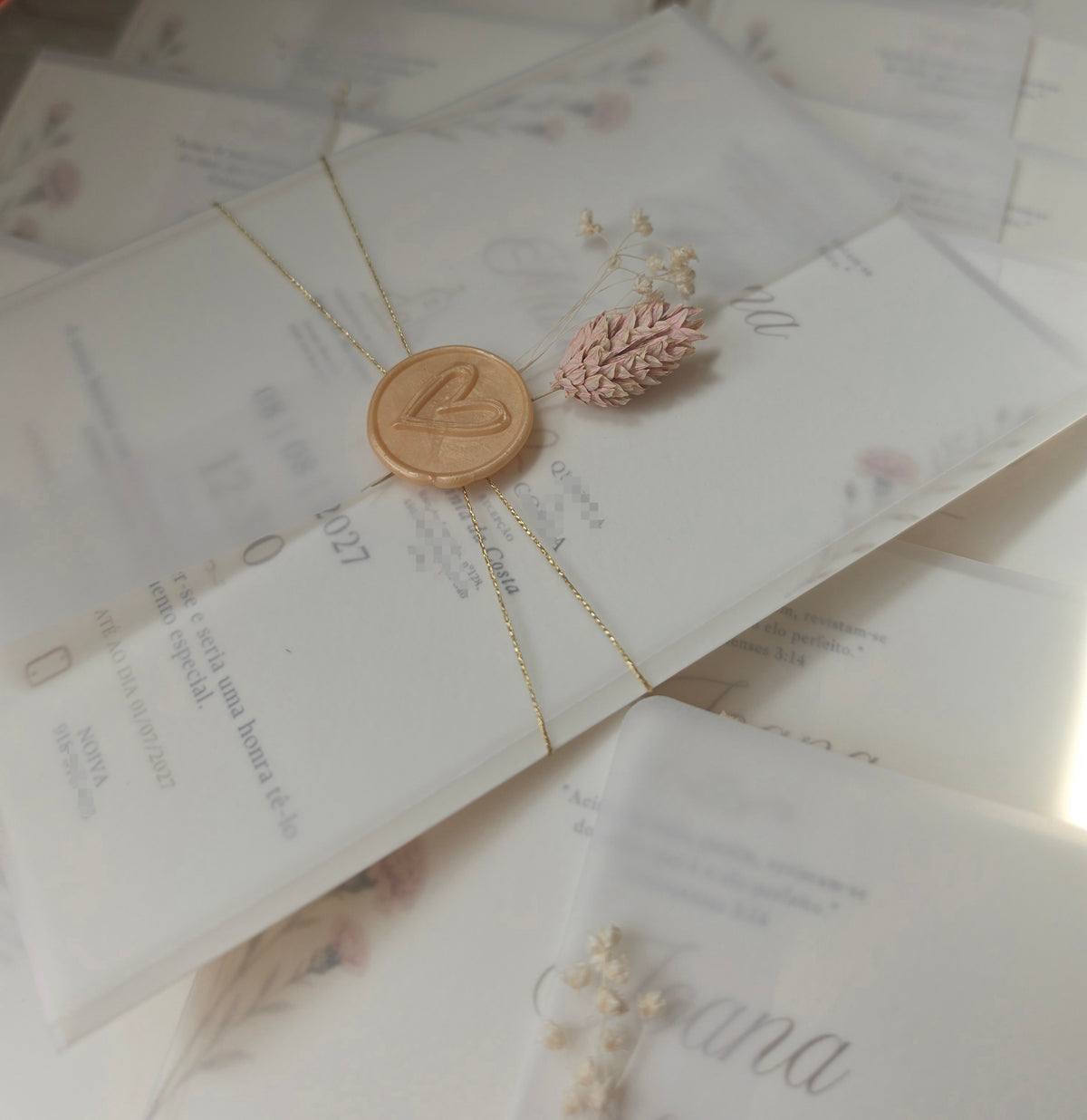 Convites Casamento J&M 🌸