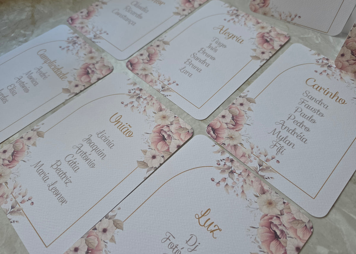 Marcadores de lugares floral 🌸
