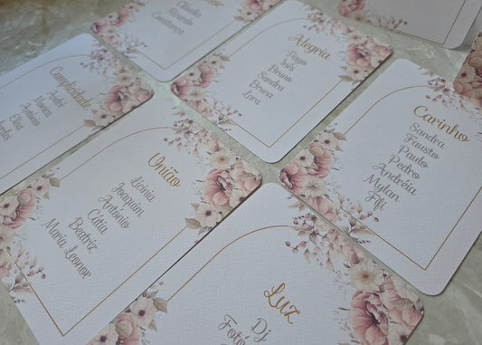 Marcadores de lugares floral 🌸