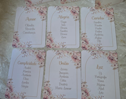 Marcadores de lugares floral 🌸