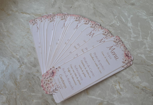 Menus personalizados floral 🌸