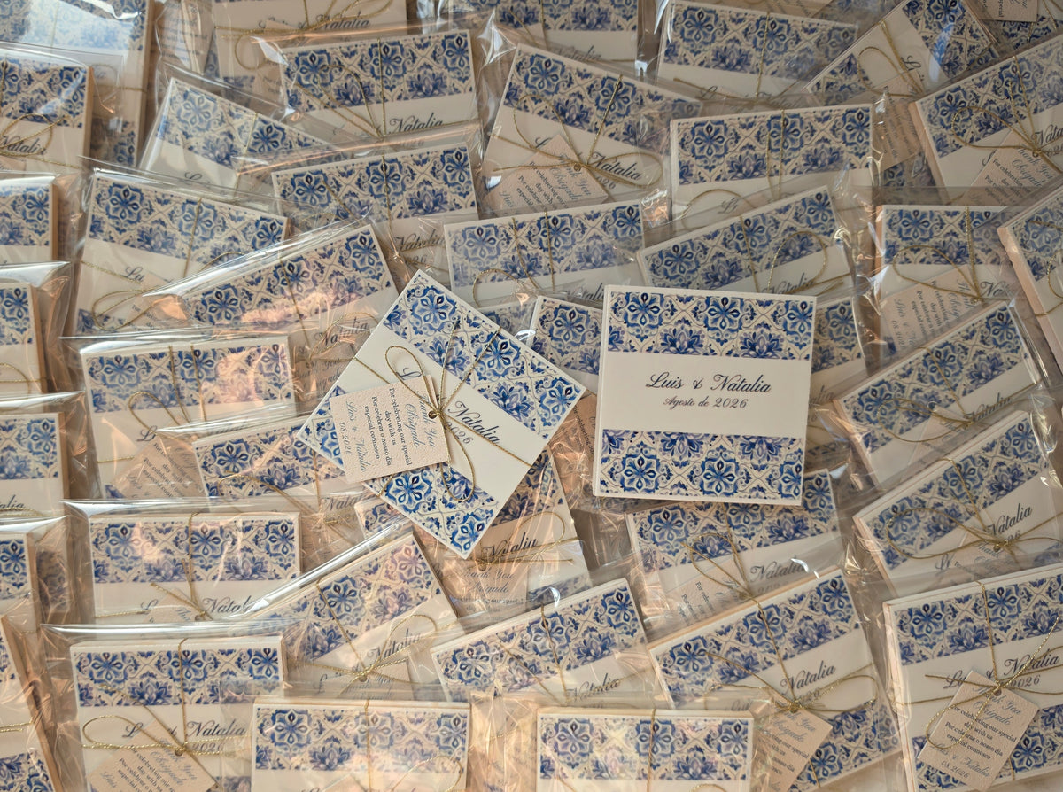 Mini azulejos estilo português com íman 💙