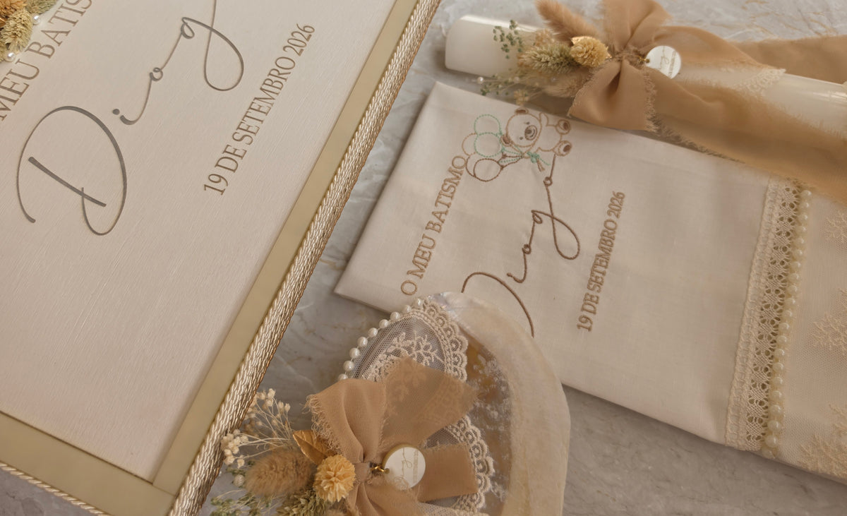 Conjunto de Batismo "Diogo" 🐻
