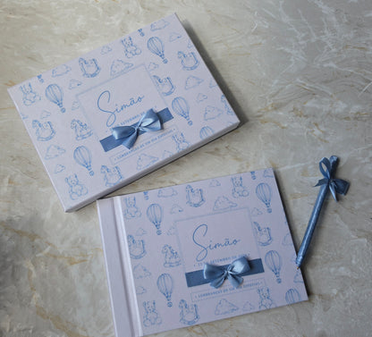 Livro de honra A5 + caixa + caneta 💙