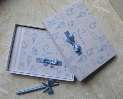 Livro de honra A5 + caixa + caneta 💙