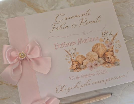 Livro de honra Casamento & Batismo 🌸