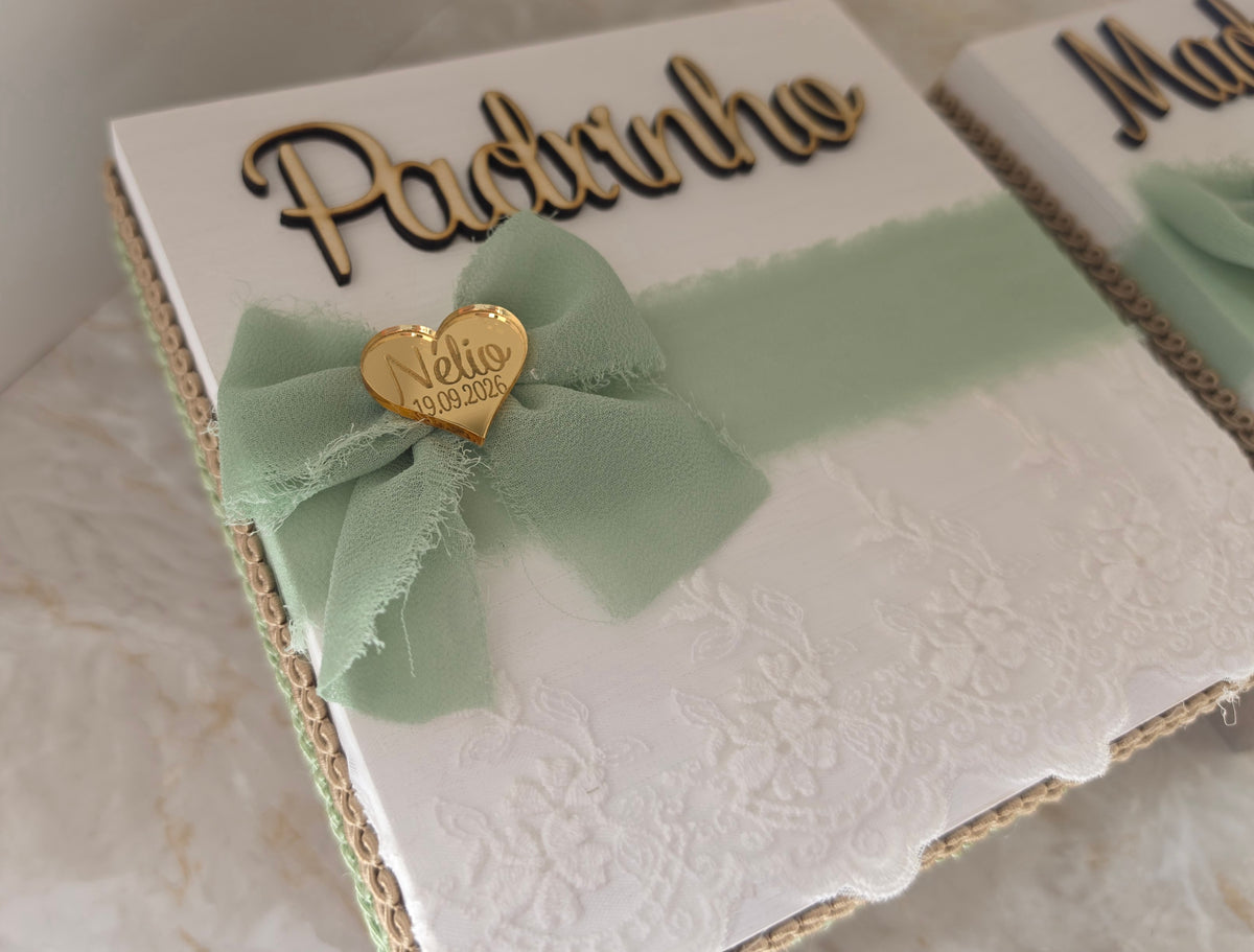 Caixas para Padrinhos "Nélio" 💚