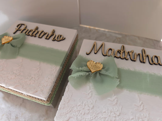 Caixas para Padrinhos "Nélio" 💚