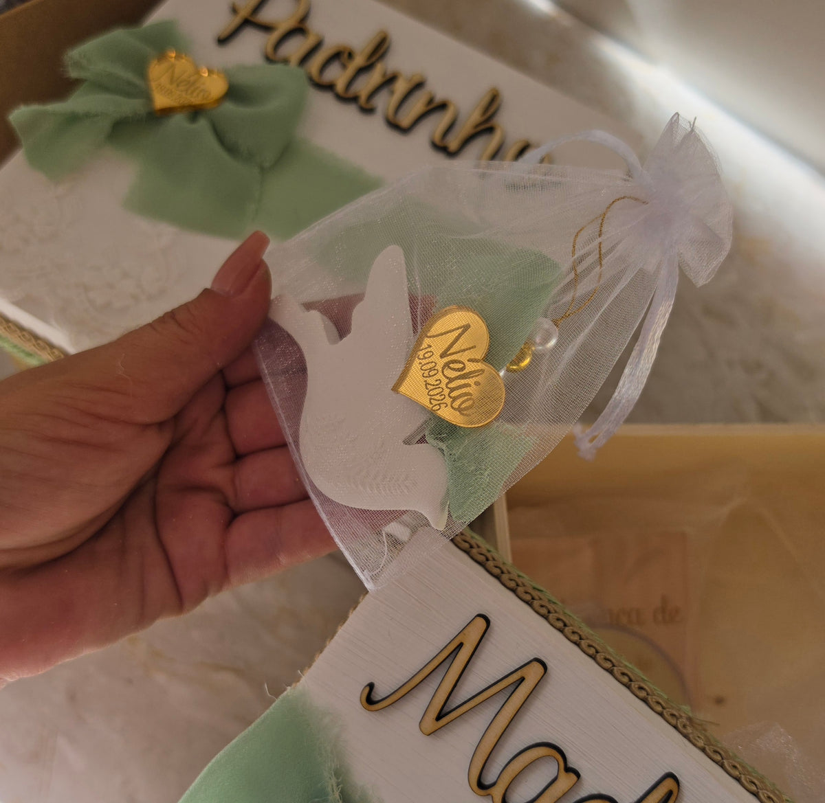 Caixas para Padrinhos "Nélio" 💚