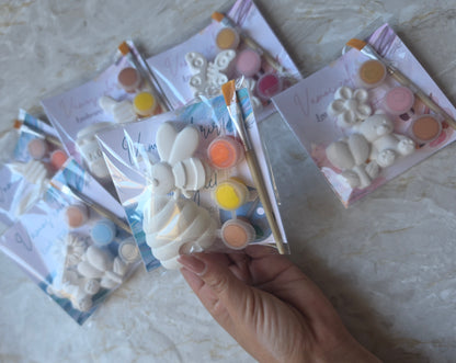 Kits gesso para colorir variados 🤍🩷🩵