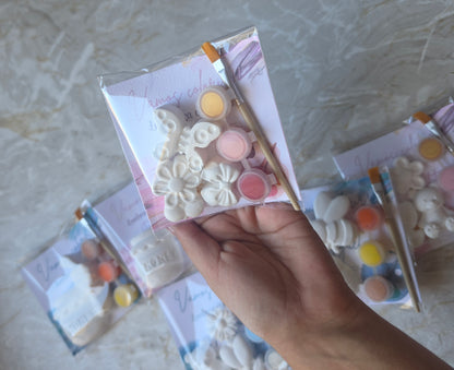 Kits gesso para colorir variados 🤍🩷🩵