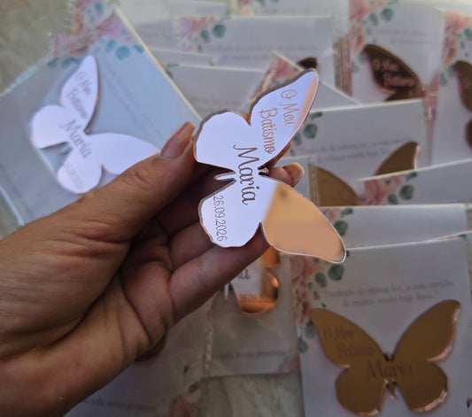 Íman borboleta 🦋 rose gold