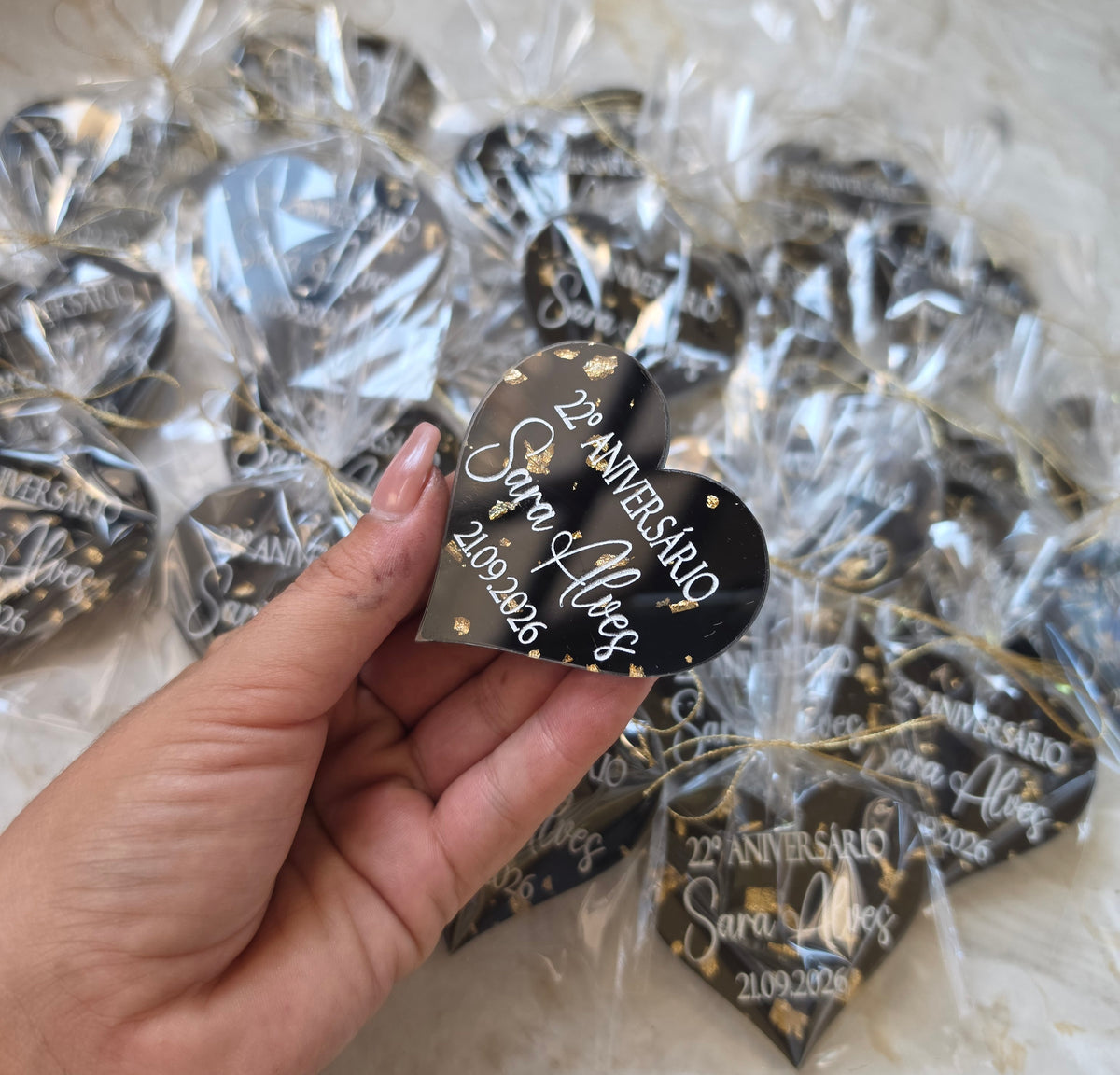 Íman personalizado em acrílico "Sara" 🖤
