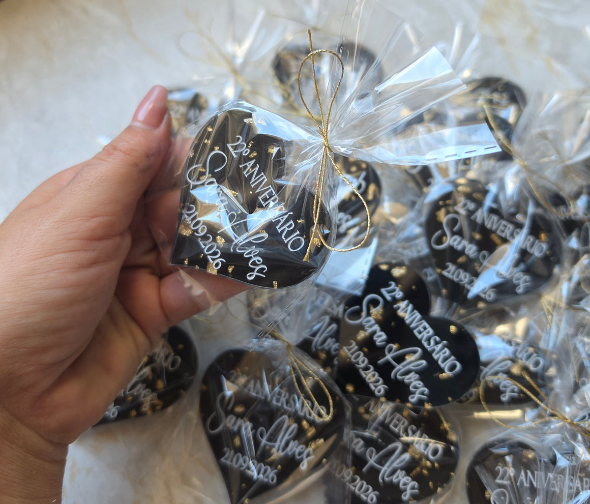 Íman personalizado em acrílico "Sara" 🖤