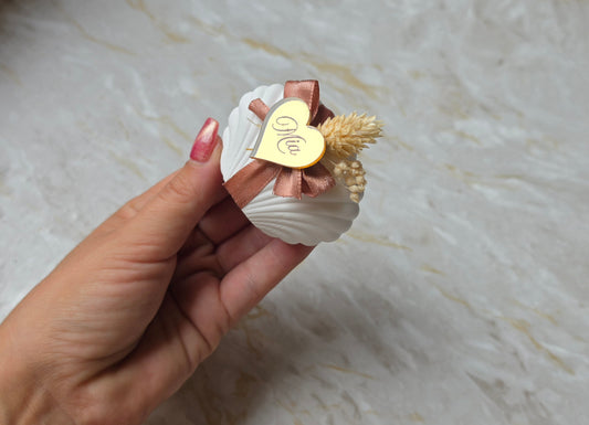 Mini concha gesso perfumado "Mia" 🤍